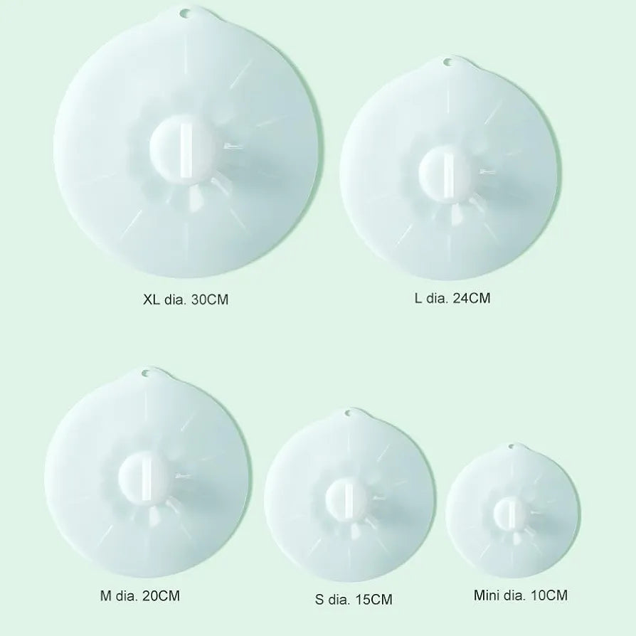 Вакумски капаци силиконски сет 5 парчиња