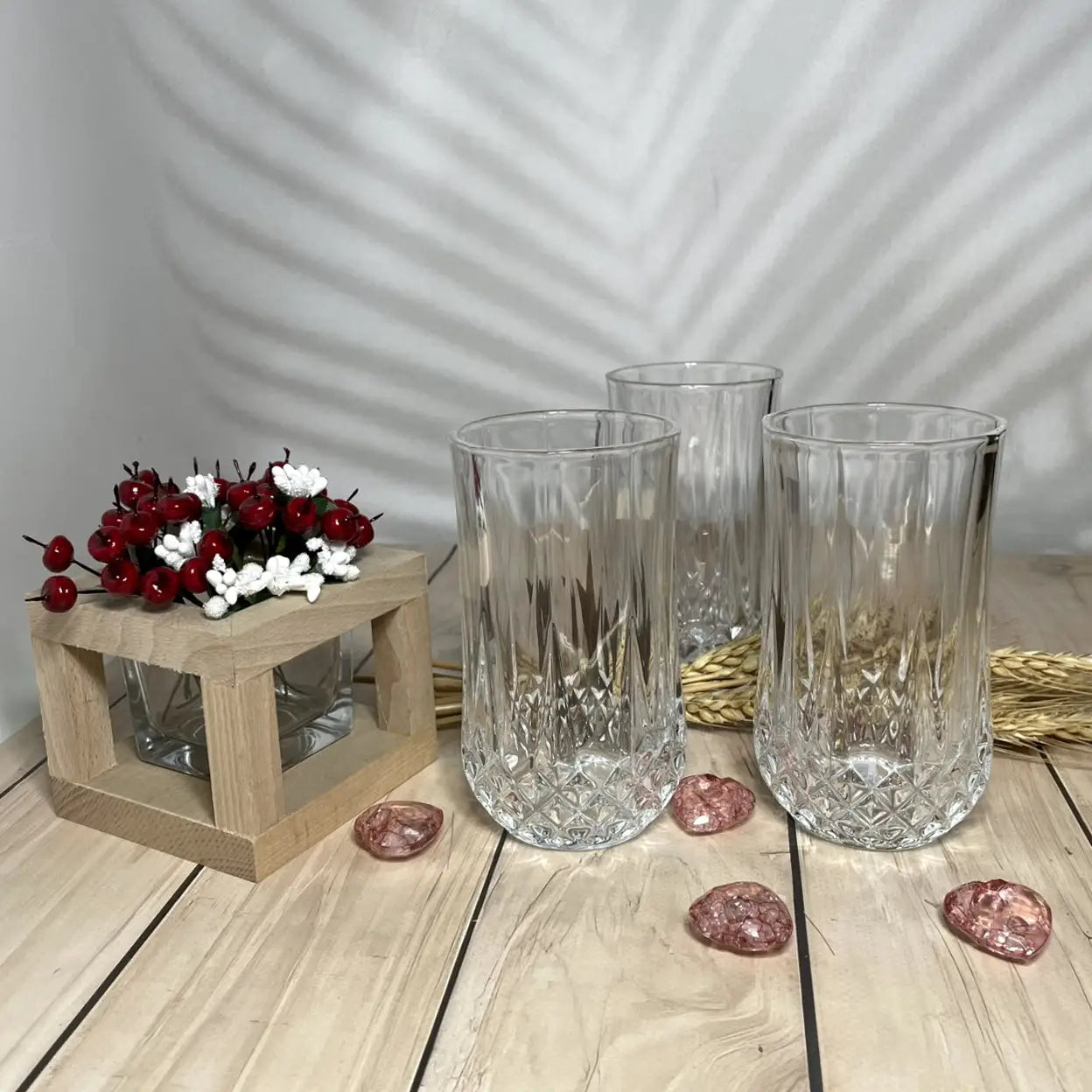 Стаклени чаши сет 6 парчиња 235ml