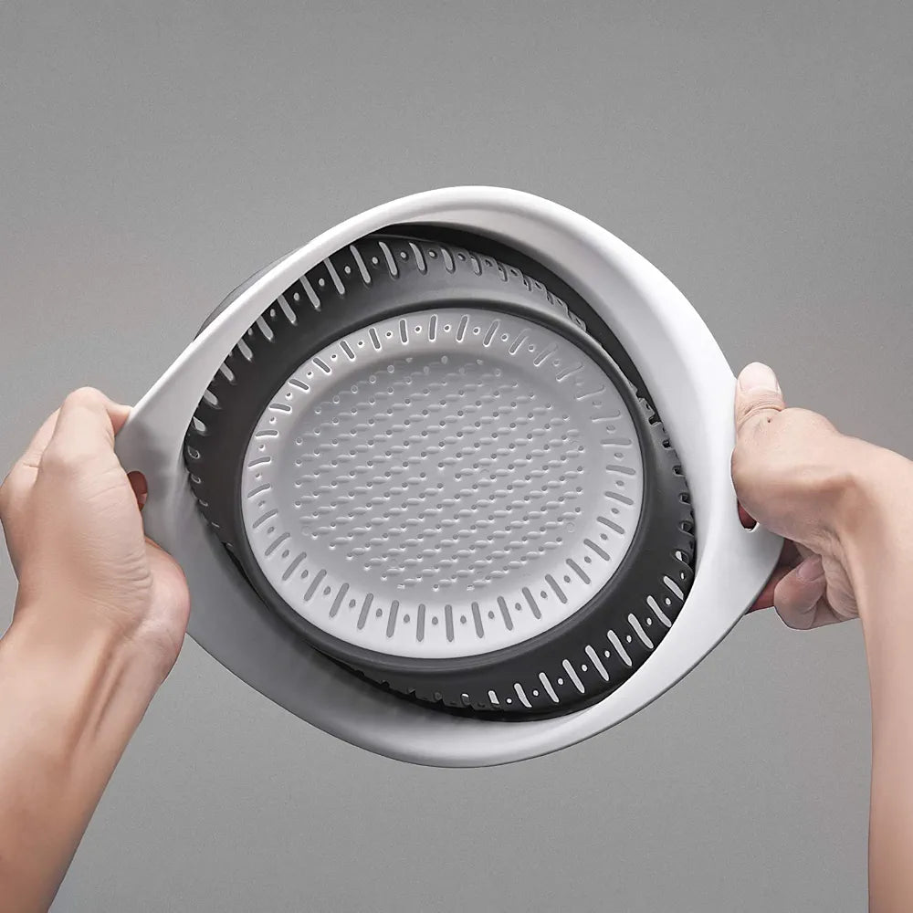 Силиконска цедалка коландер округла