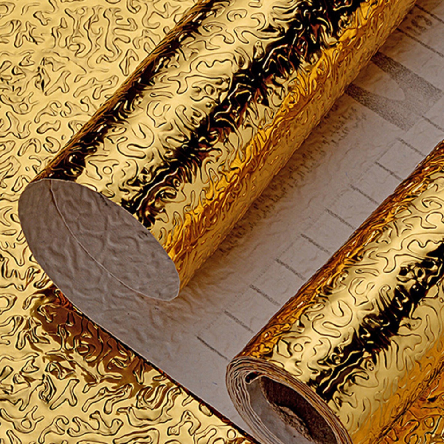 Самолеплива огноотпорна фолија златна