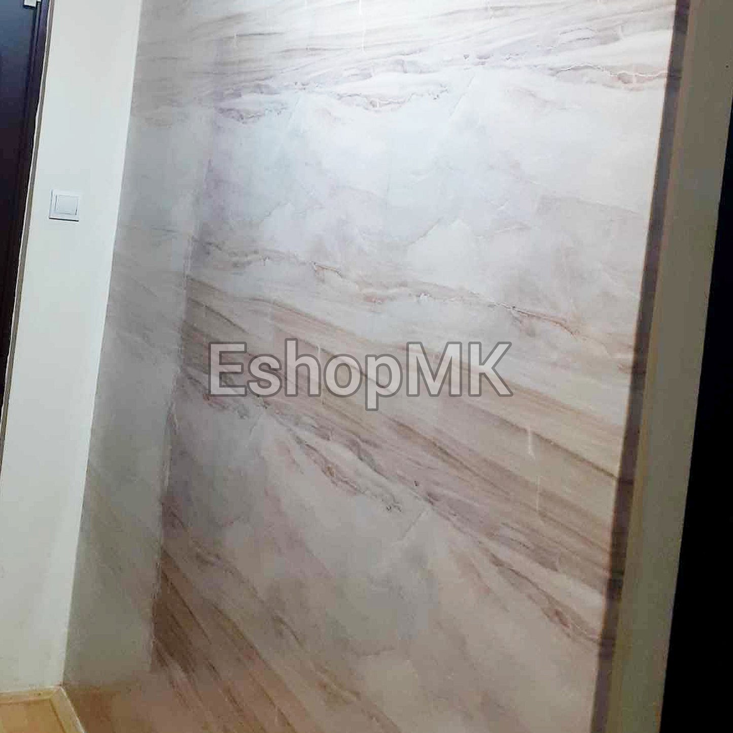 Самолеплива фолија мермер кремово кафена 2м и 5м