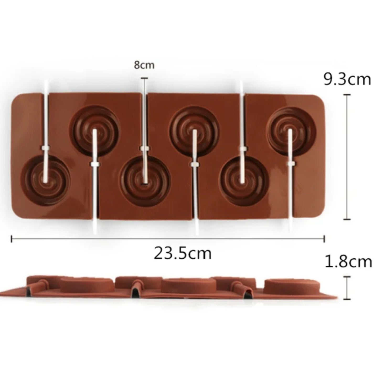 Модла силиконска форма лижавчиња 6/1