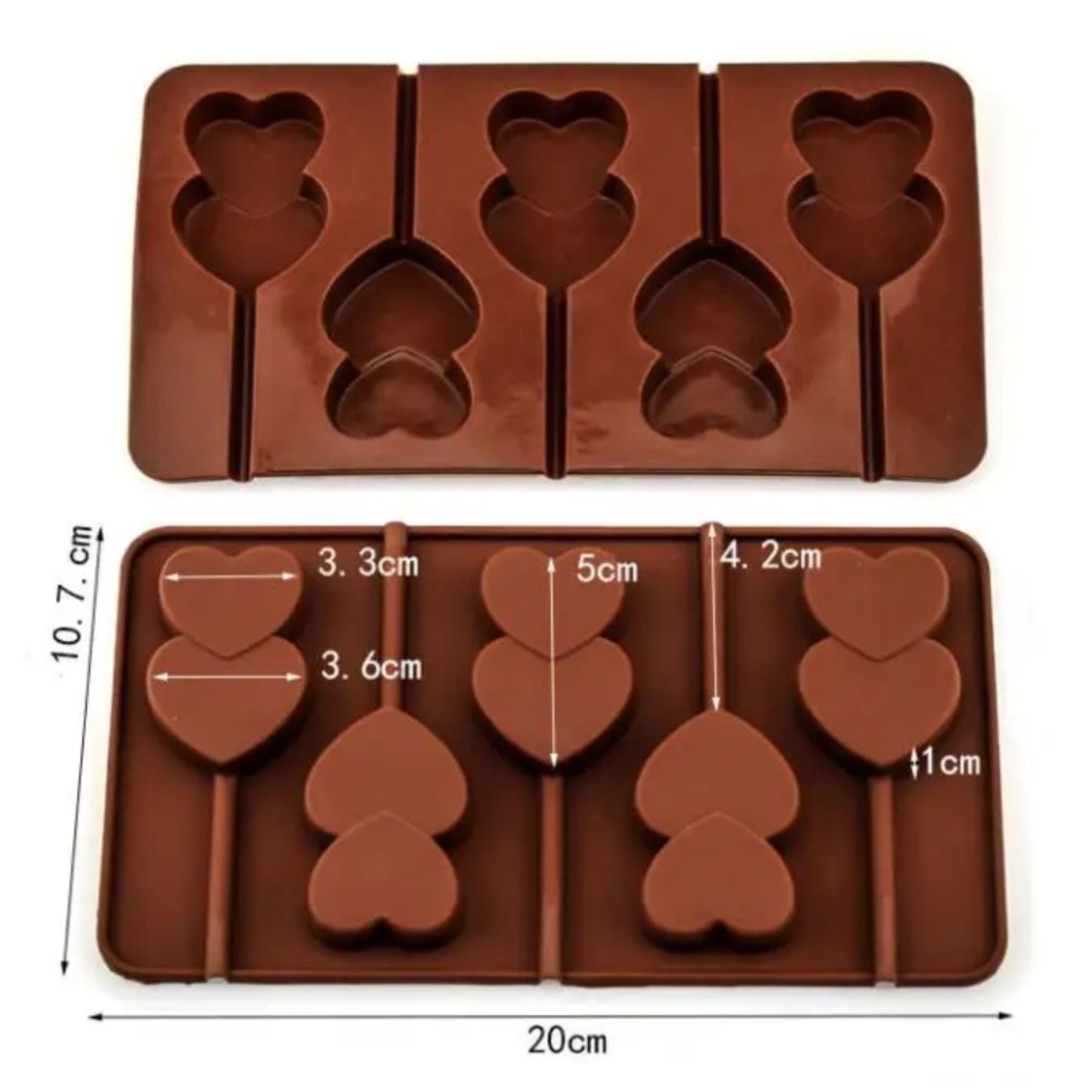 Модла силиконска форма срциња лижавче 5/1