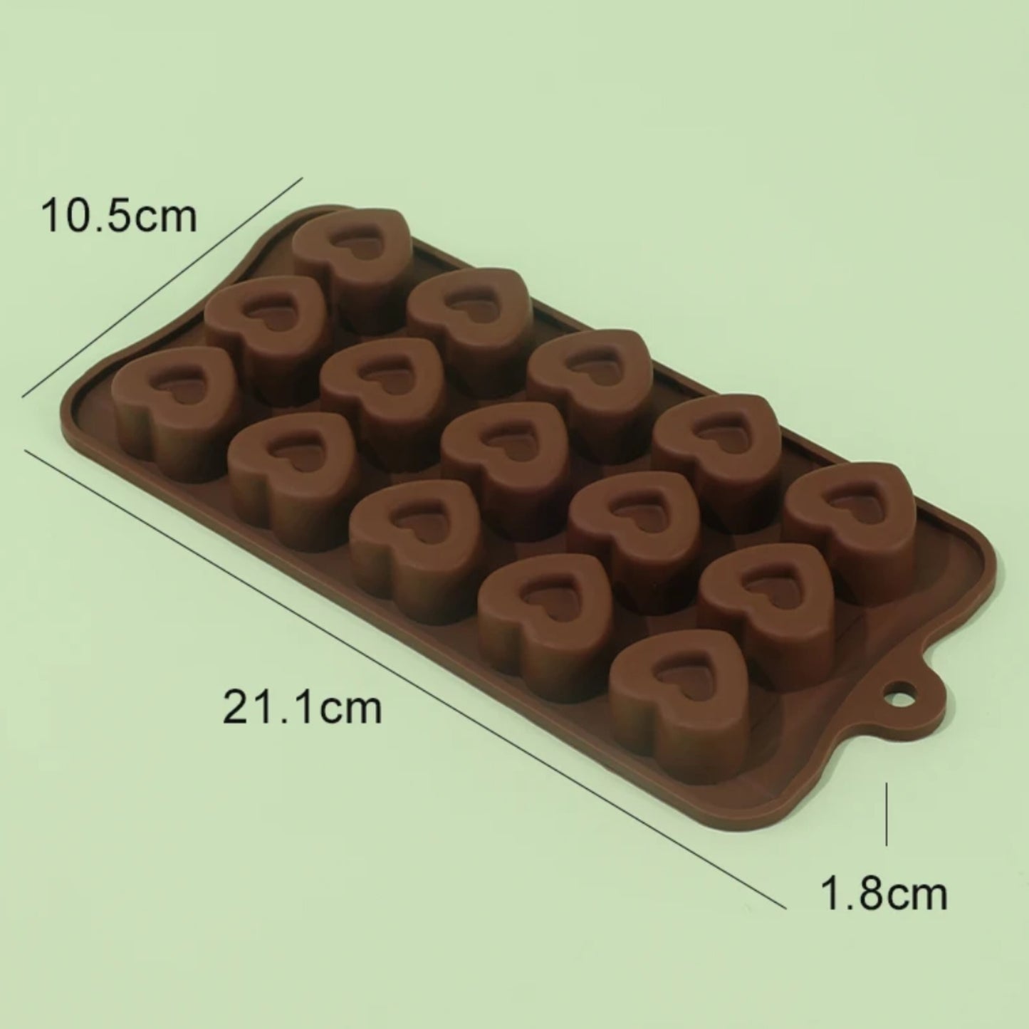 Модла силиконска форма срциња 15/1