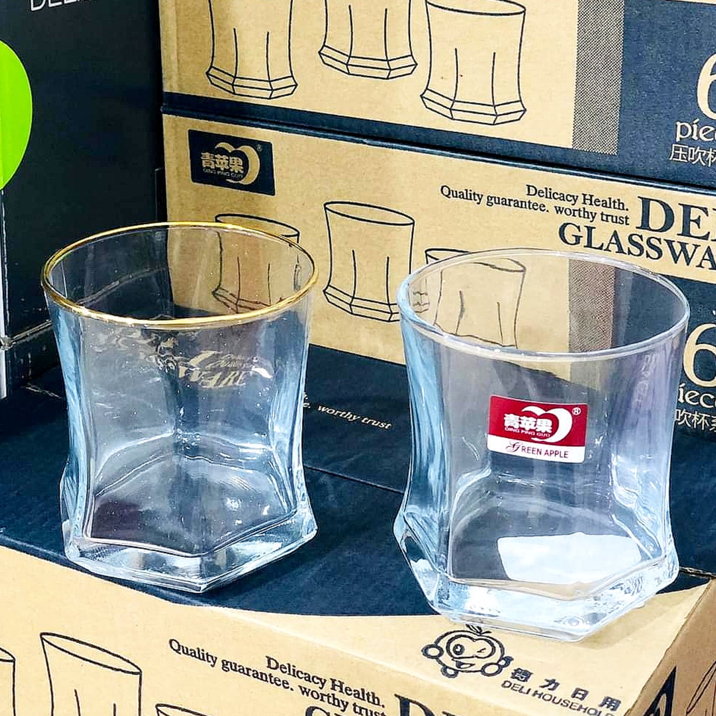 Стаклени чаши сет 6 парчиња 230ml