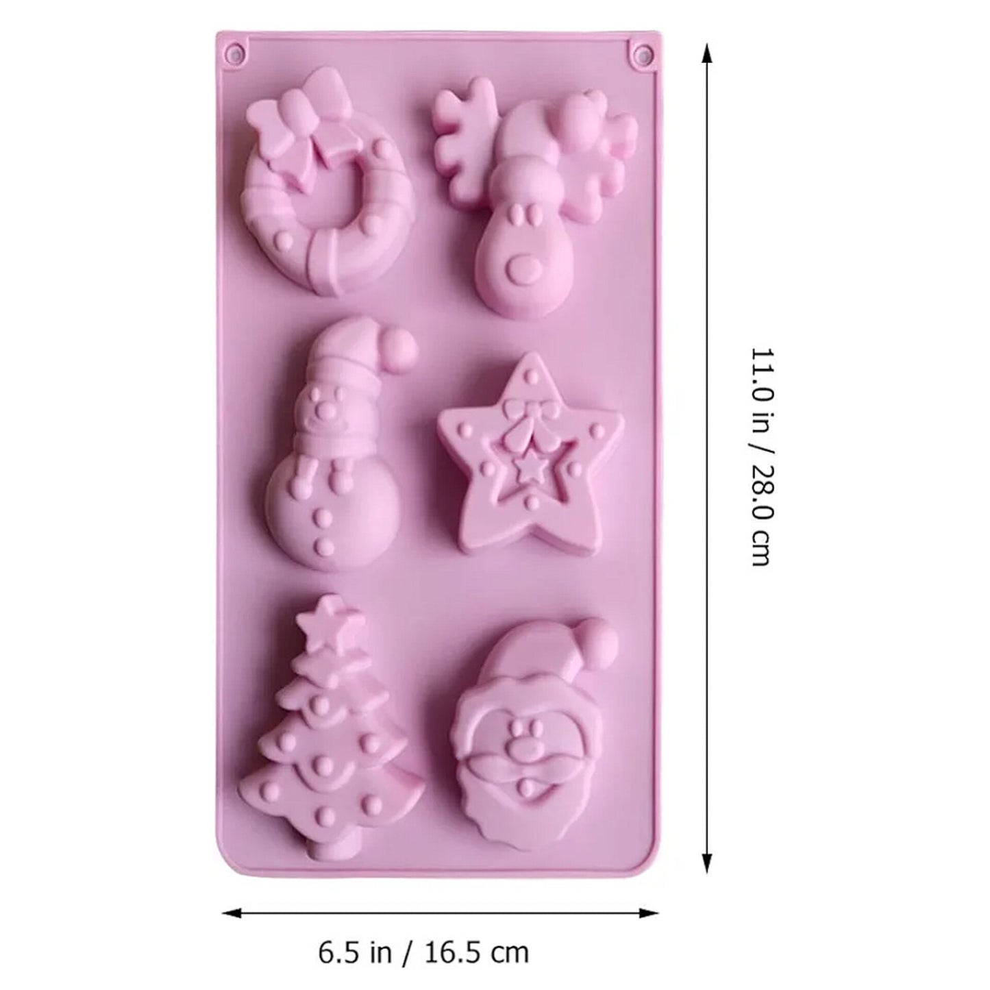 Силиконски калап модла новогодишна 6/1