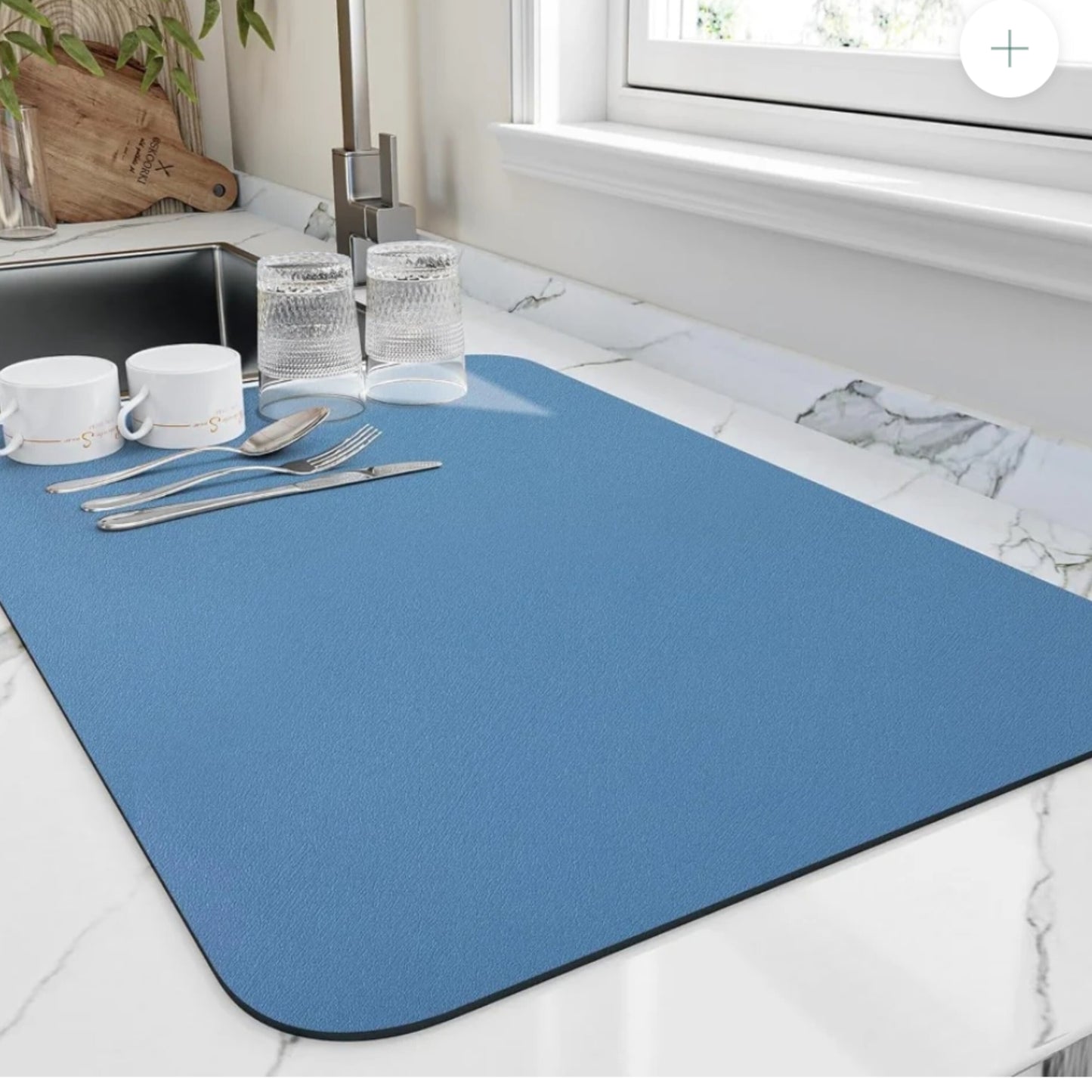 Подлога апсорбирачка повеќенаменска правоаголна плава 48x38cm