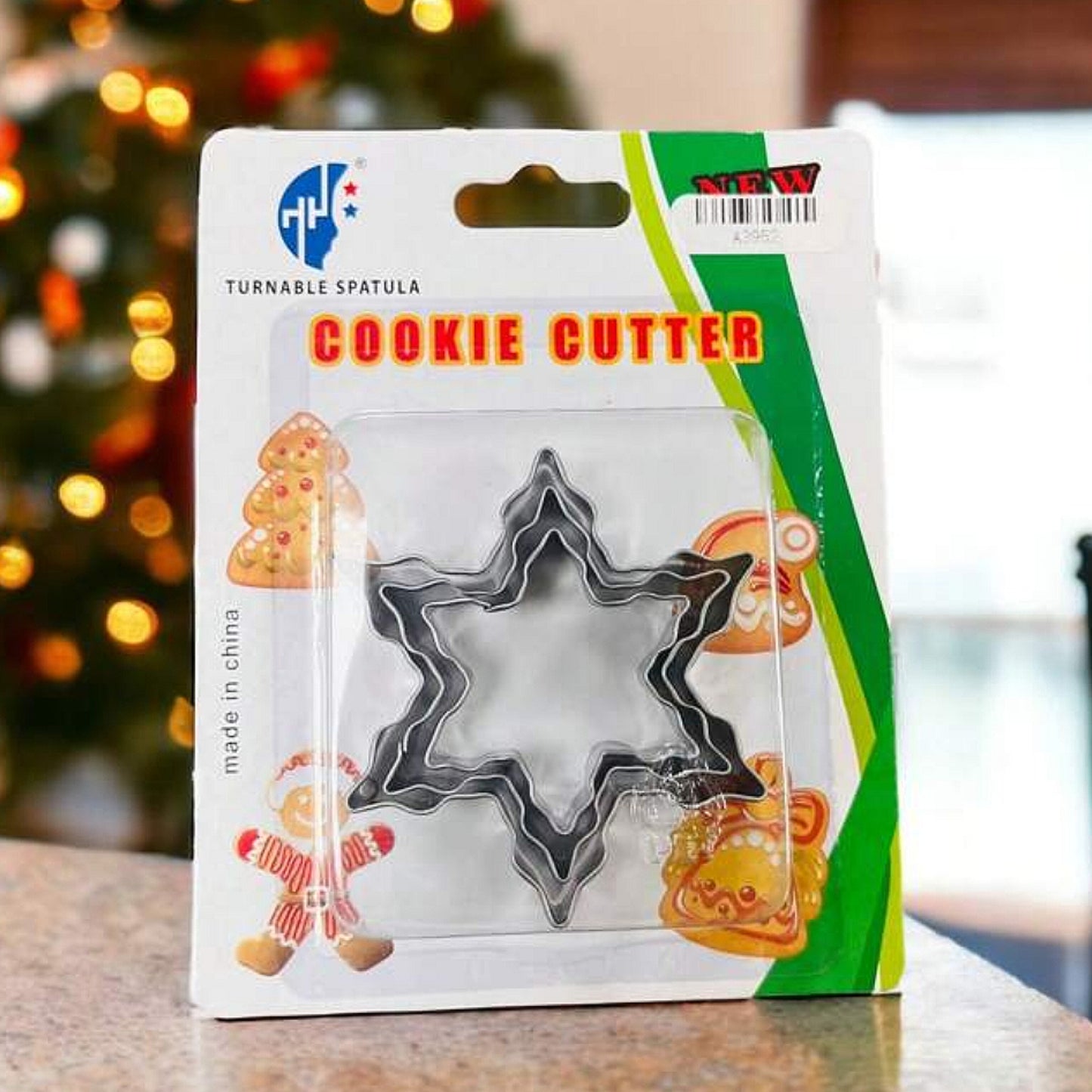 Метални калапи за колачи форма снегулки сет 3 парчиња