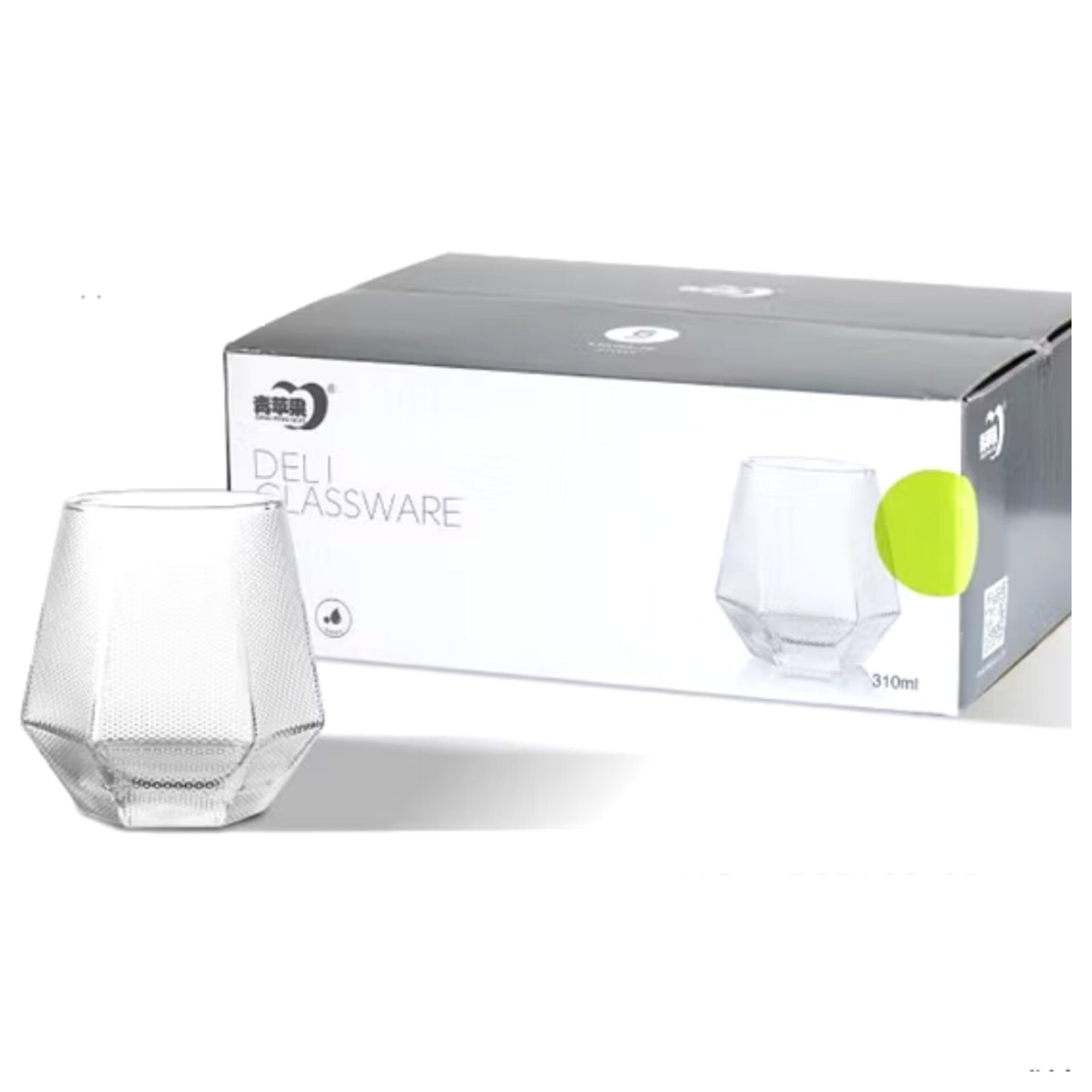 Стаклени чаши сет 6 парчиња 310ml