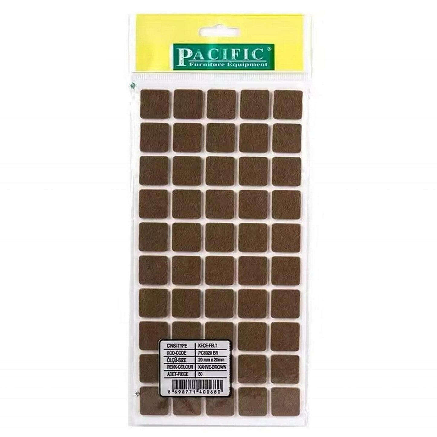 Заштитни лепенки за мебел квадратни 20x20mm 50/1