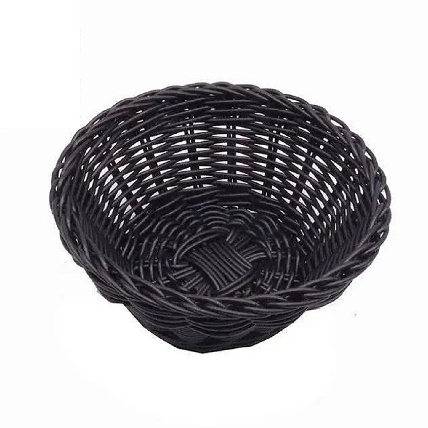 Корпа за леб кифлички плетена сива 20cm
