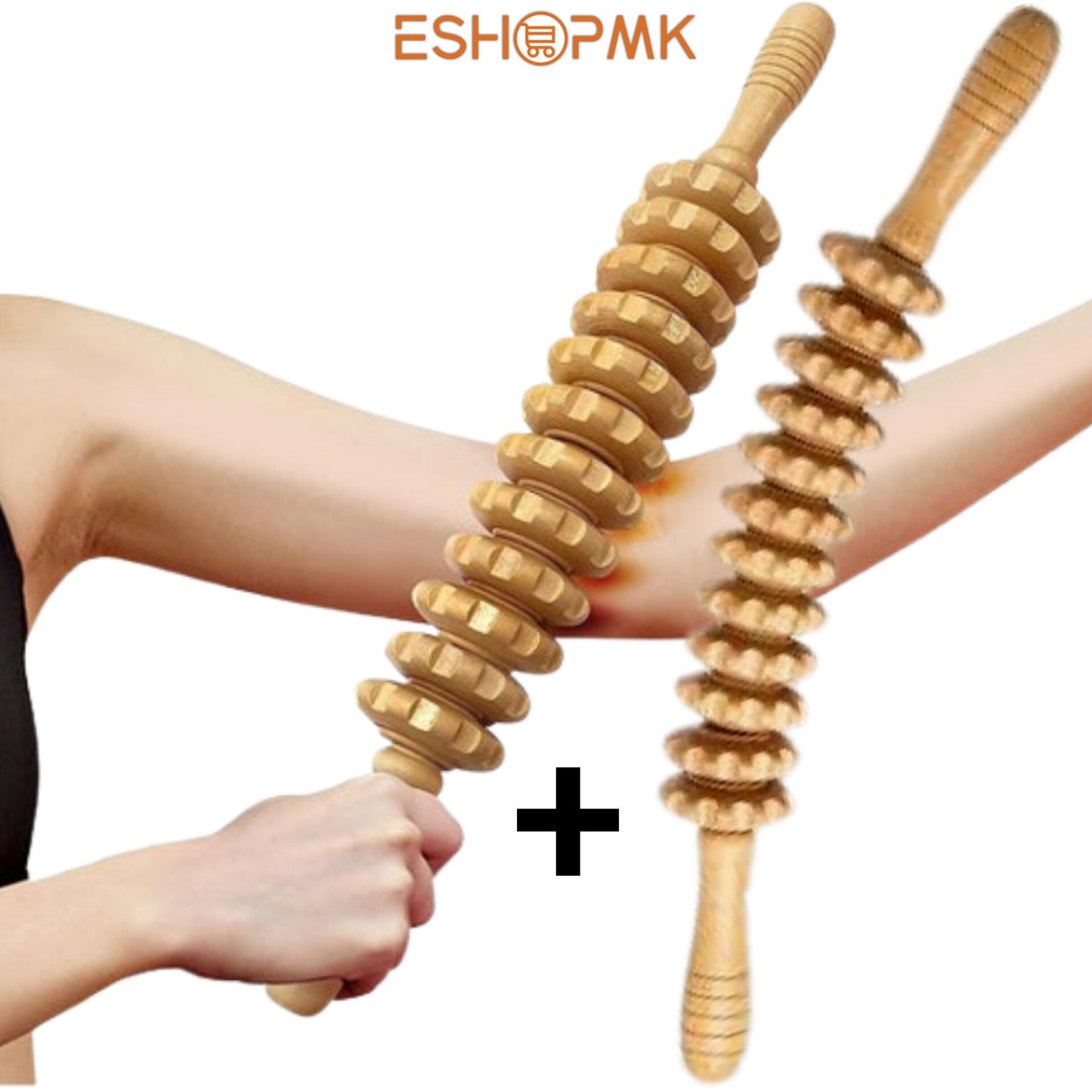 Сет 2 дрвени мадеро сукала 12 и 12 ролери прав и заоблен