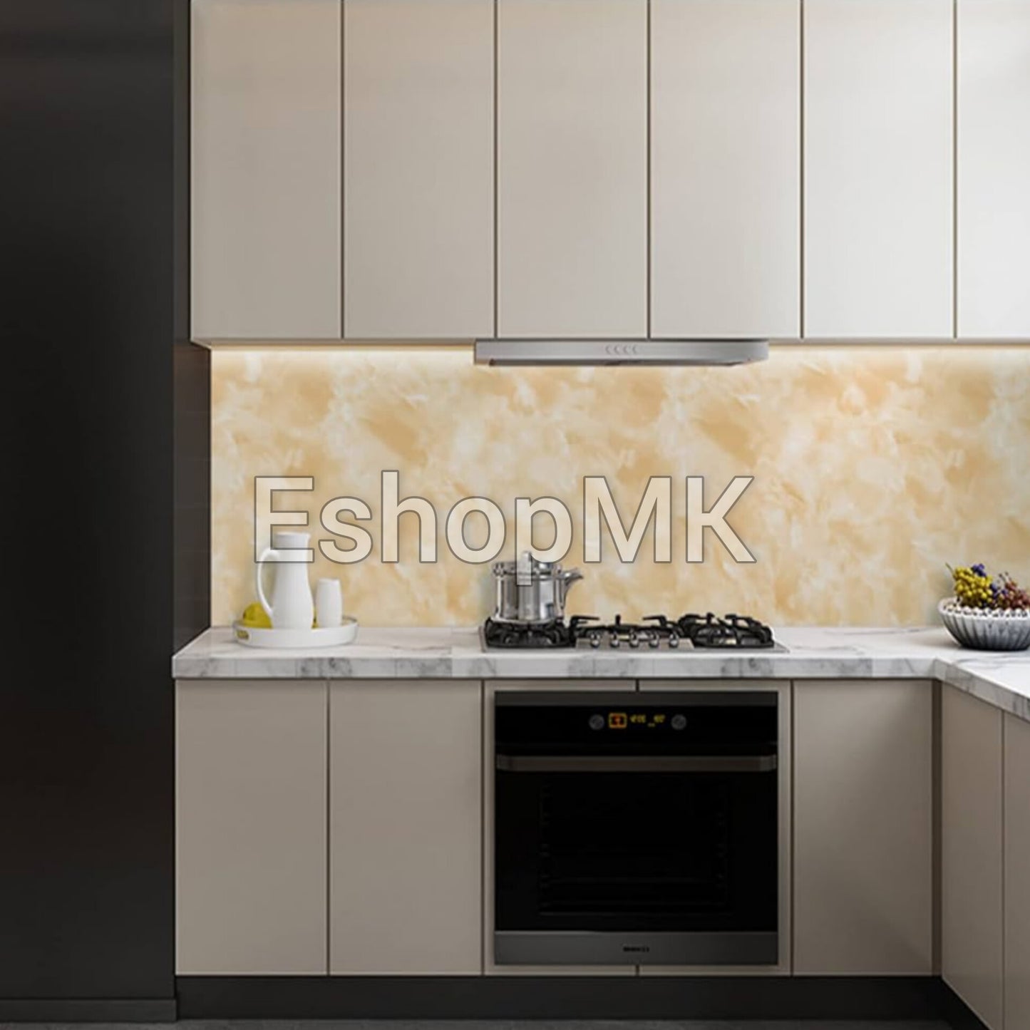 Самолеплива фолија кремово сива боја мат 2м,5м х 60cm