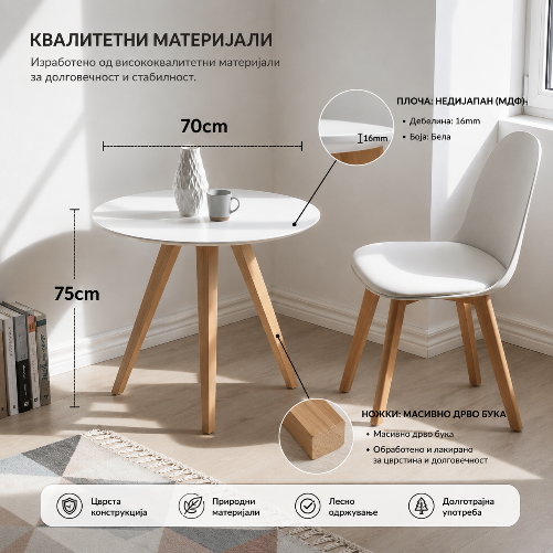 Трпезариска масичка Bella