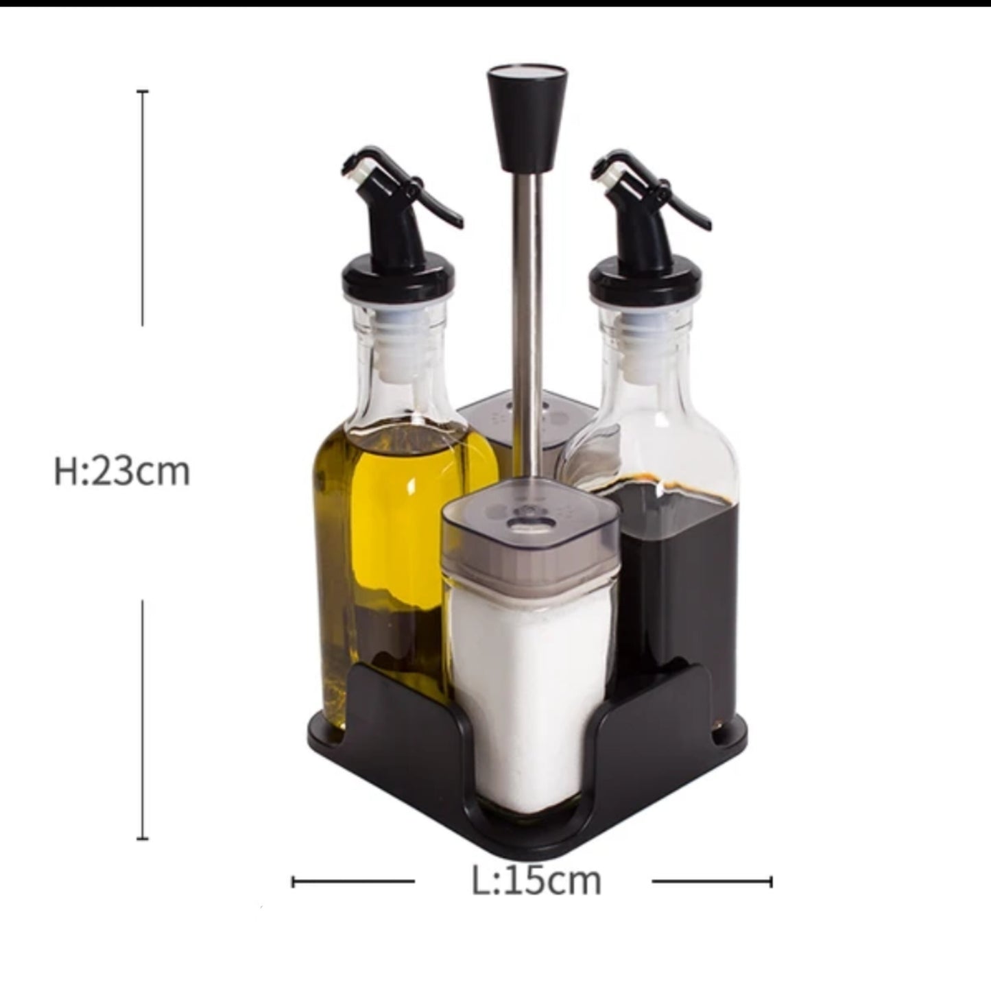 Држач за зачини, масло, оцет 4/1