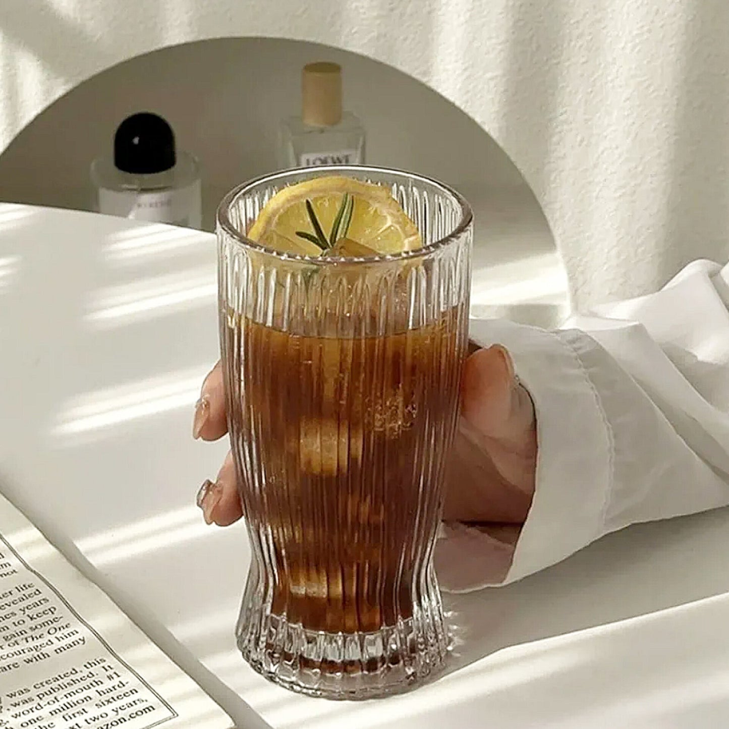 Стаклени чаши високи сет 6 парчиња 375ml