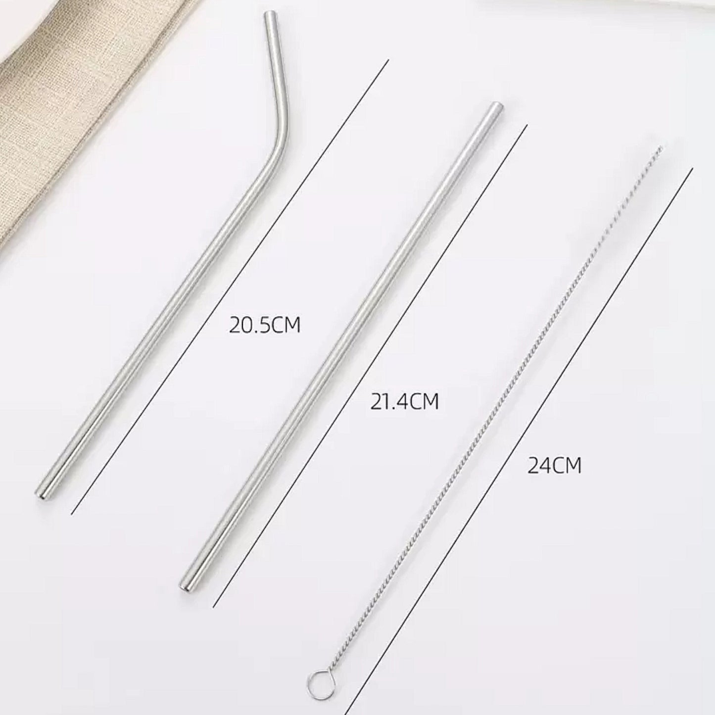 Цевчиња за пијалоци за повеќекратна употреба сет 3 парчиња