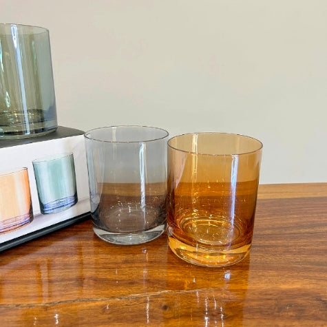 Стаклени чаши Multicolour Premium сет 4 парчиња 410ml