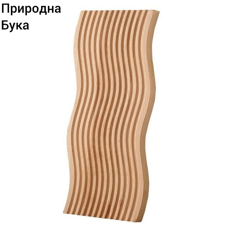 Декор подметач масивно дрво wave