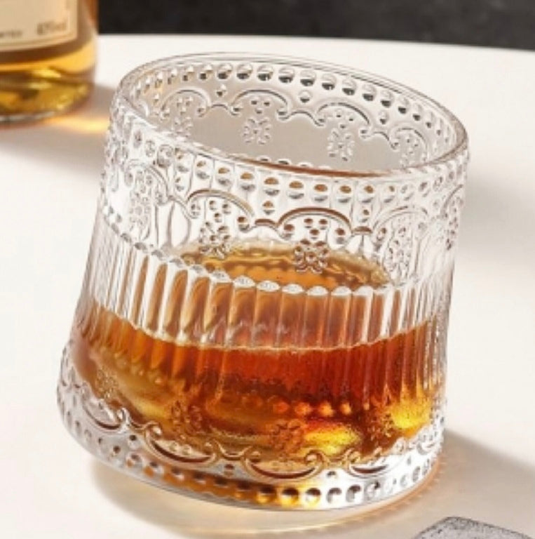 Ротирачки стаклени чаши Vintage 320ml сет 4 парчиња