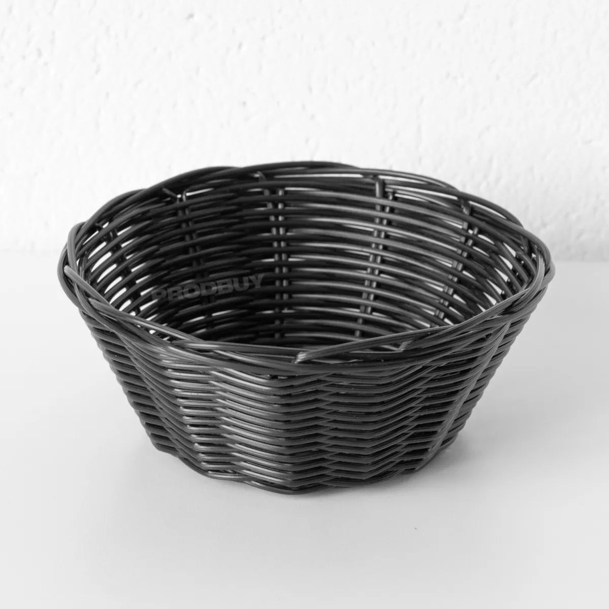 Корпа за леб кифлички плетена сива 20cm