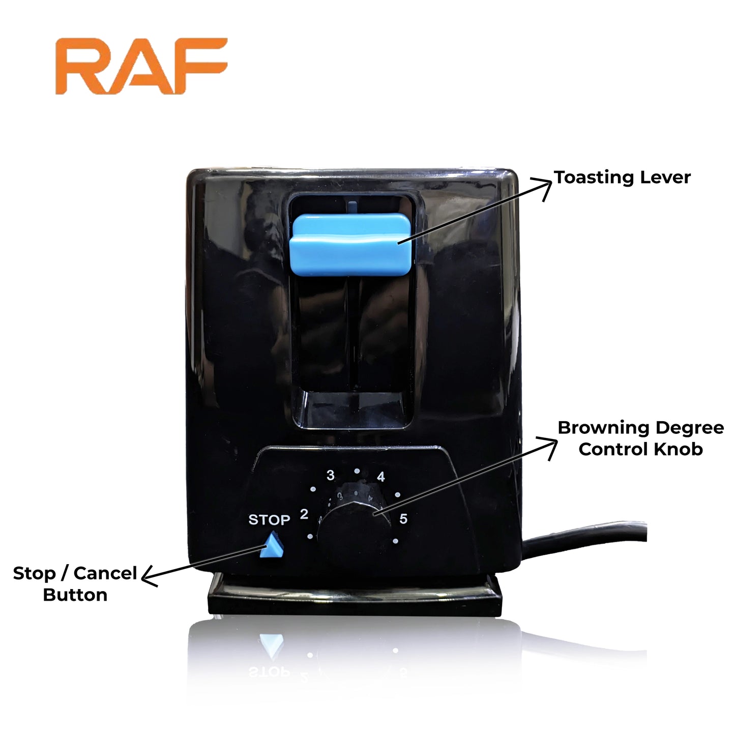 Тостер електричен RAF 650W