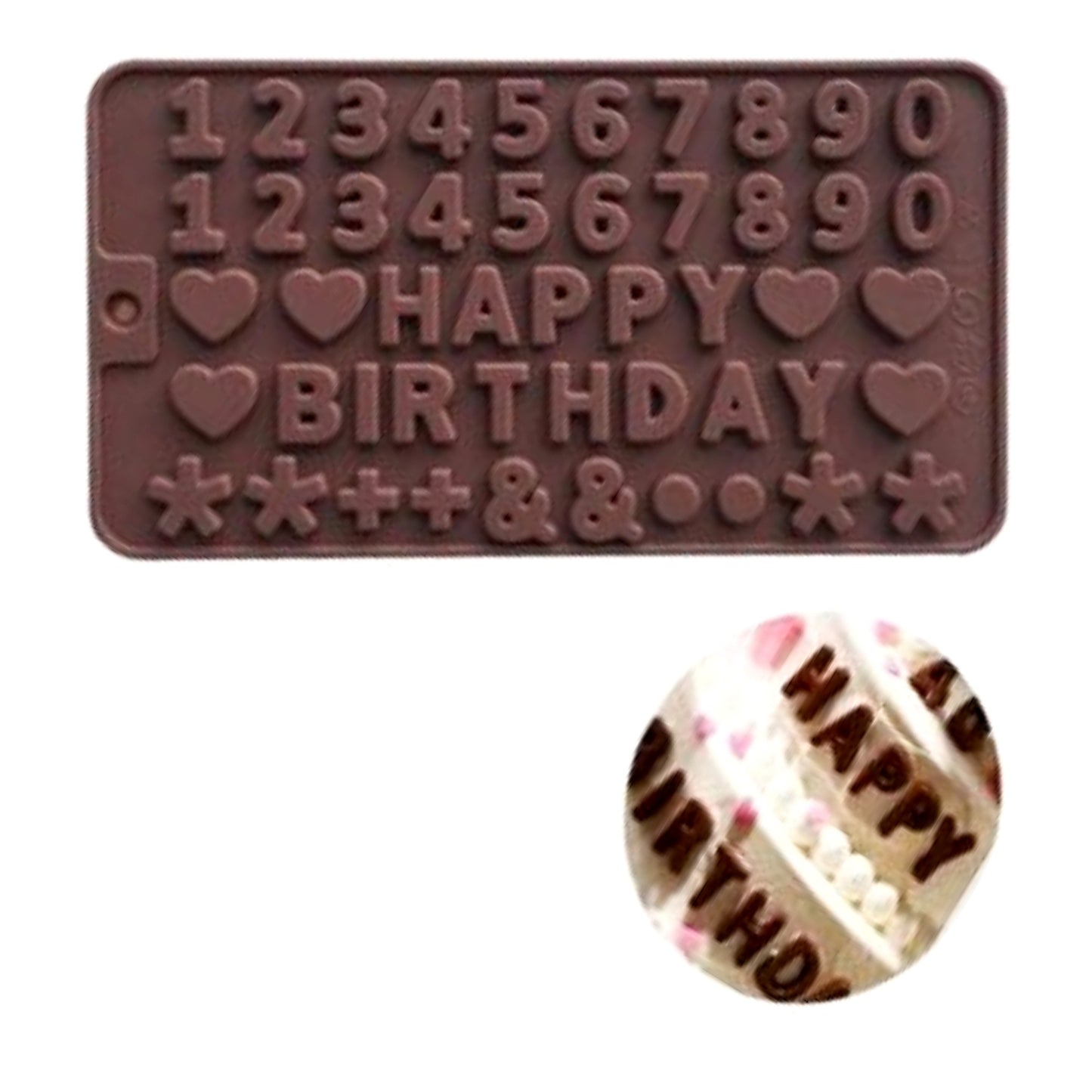 Силиконски калап роденденски "HAPPY BIRTHDAY"