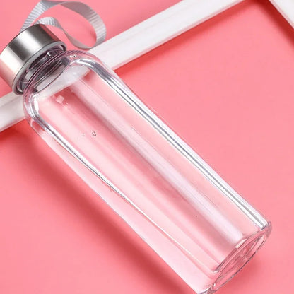 Шише стаклено проѕирно со капак 500ml