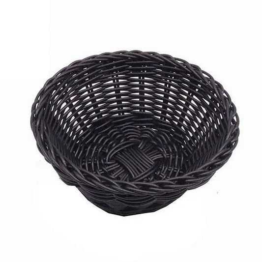 Корпа за леб кифлички плетена сива 20cm