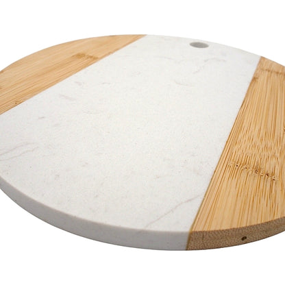 Даска за сечење и сервирање дрво гранит 25cm Premium White