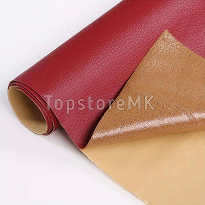 Самолеплива Еко Кожа PU бордо 1.5m X 50cm