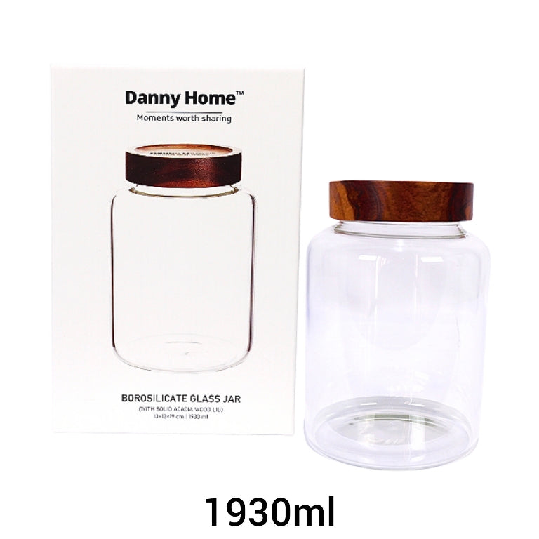 Садови тегли стаклени за храна со Акачиа капаци Premium