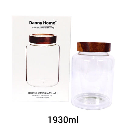 Садови тегли стаклени за храна со Акачиа капаци Premium