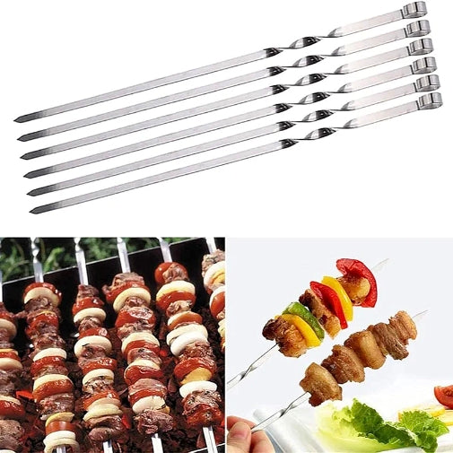 Метални стапчиња за скара сет 10 парчиња