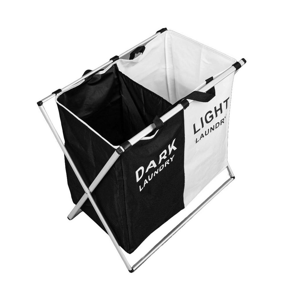 Корпа за веш со 2 прегради и метална основа