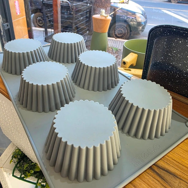 Силиконски калап модла за мафини со линии 6/1