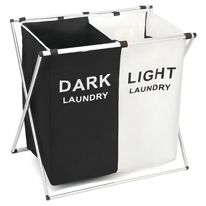 Корпа за веш со 2 прегради и метална основа
