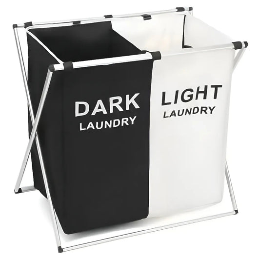 Корпа за веш со 2 прегради и метална основа