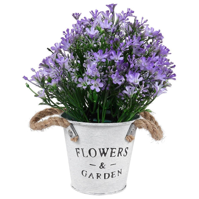 Вештачко цвеќе со саксија Campanula Виолетова 16x25cm