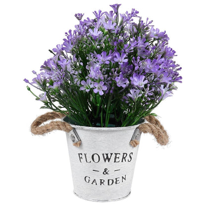 Вештачко цвеќе со саксија Campanula Виолетова 16x25cm