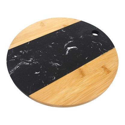 Даска за сечење и сервирање дрво гранит 30cm Premium Black