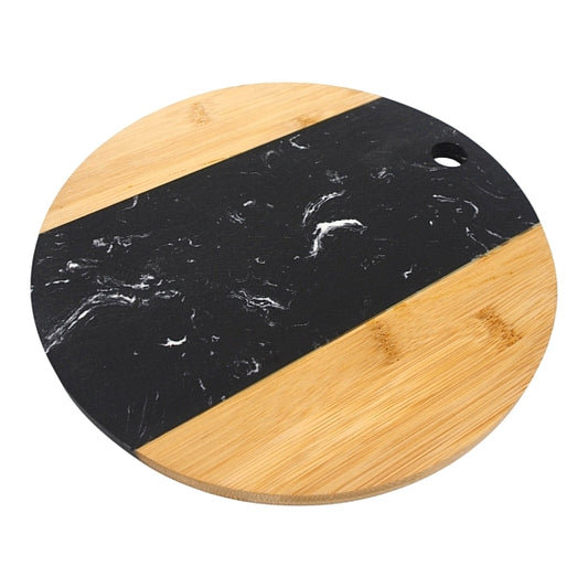 Даска за сечење и сервирање дрво гранит 30cm Premium Black