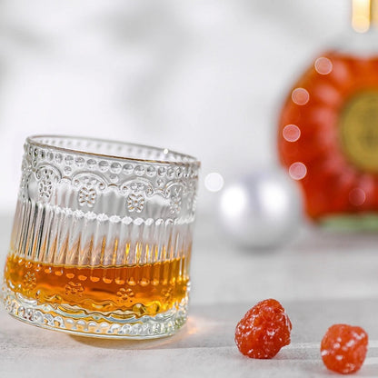 Ротирачки стаклени чаши Vintage 320ml сет 4 парчиња