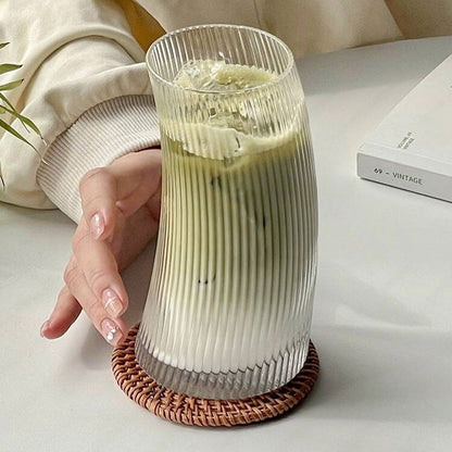 Стаклени чаши Line криви 325/500ml сет 4ри