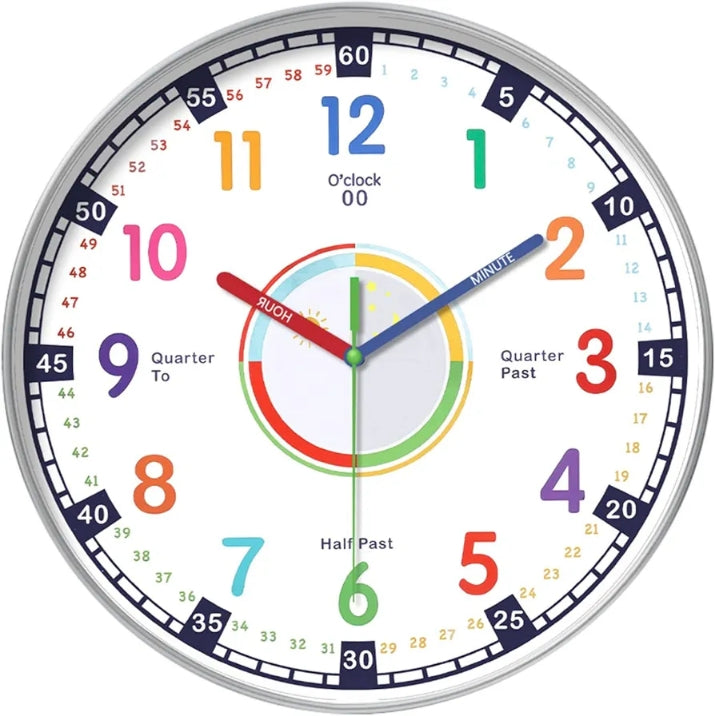 Часовник ѕиден со англиски термини 30cm