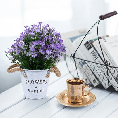 Вештачко цвеќе со саксија Campanula Виолетова 16x25cm