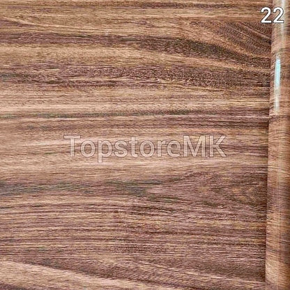 Самолеплива фолија темен орев висок сјај 2m и 5m x 60cm