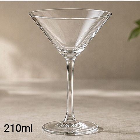 Стаклени чаши за мартини 6/1 210ml Napoli