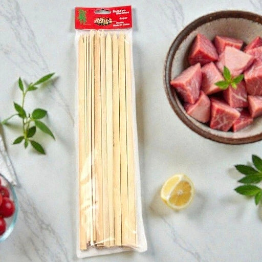 Стапчиња плоснати за скара сет 25 парчиња дрвени 25,30,35,40cm