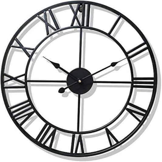 Часовник украс ѕиден Vintage Black Roman 60cm